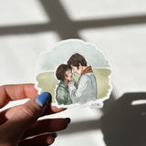 Literary Watercolor Sticker | Pride & Prejudice Sticker | Jane Eyre | Little Women | Watercolor Illustration | Book Lover Gift | Book Art