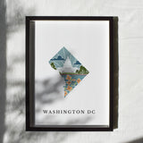 Washington DC Physical Art Print | State Wall Art | 5x7, 8x10, 11x14, 16x20 Archival Art Print | DC Illustrated Poster