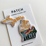 Michigan Iron-On Patch | 3" Patch | Embroidered Sew-on or Iron-on Applique