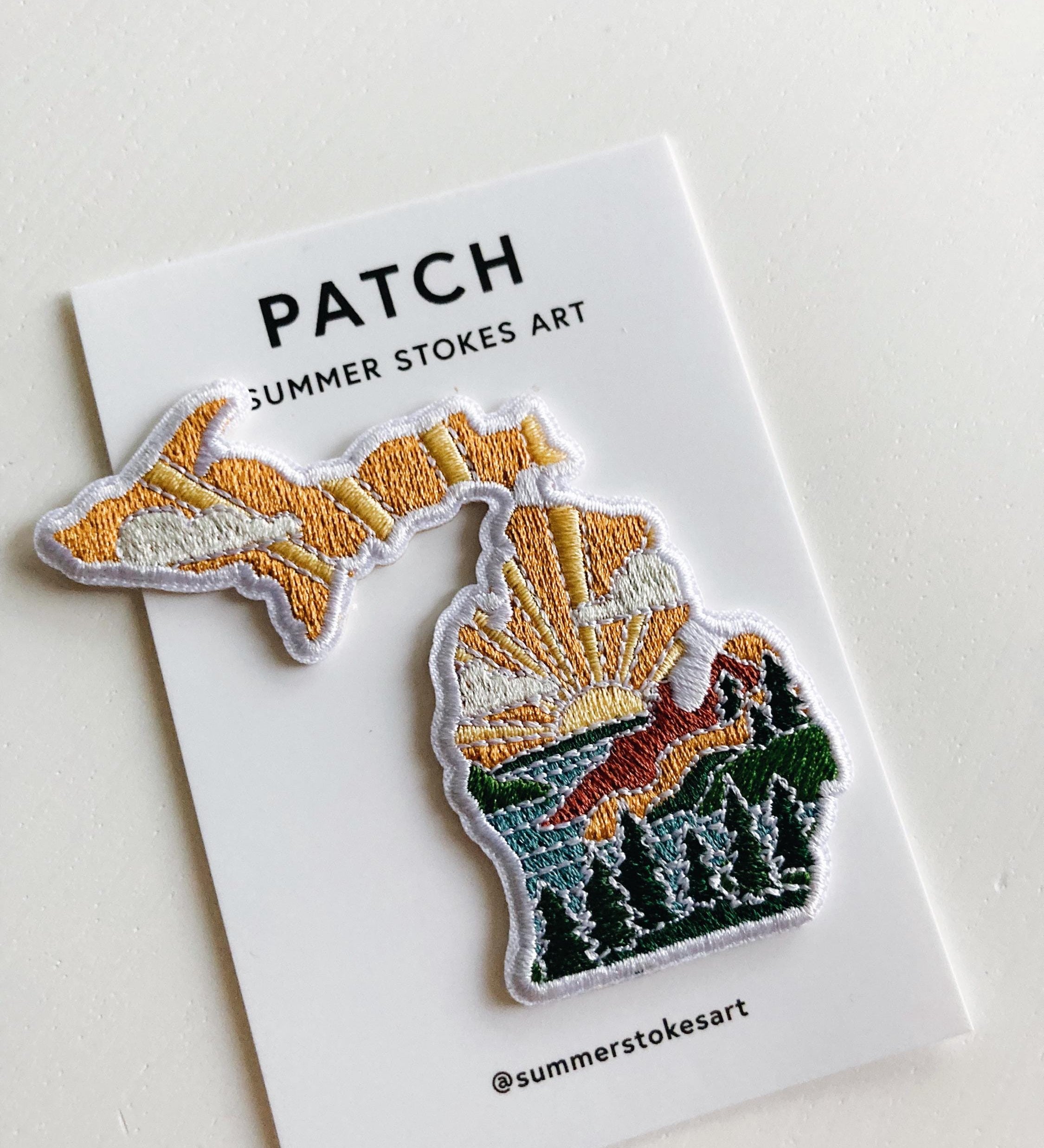 Michigan Iron-On Patch | 3" Patch | Embroidered Sew-on or Iron-on Applique