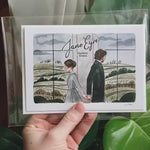 Jane Eyre Greeting Card | Charlotte Bronte Watercolor | Blank Stationary | Literary Greeting Card | Jane and Rochester | Individual Card