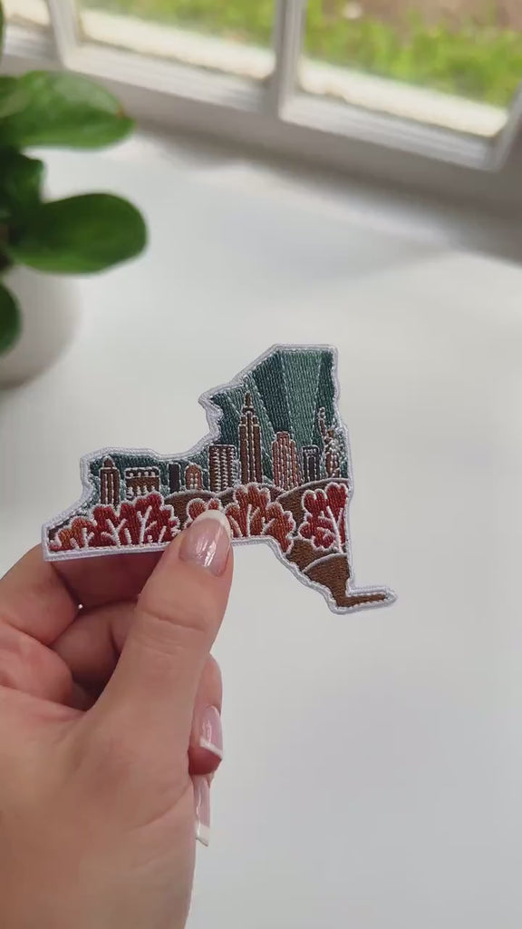 New York Iron-On Patch | 2.5” Patch | Embroidered Sew-on or Iron-on Applique