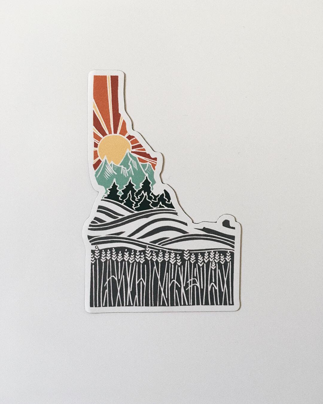 Idaho Car Magnet | Weatherproof State Magnet | Outdoorsy Magnet | Pacific Northwest Magnet | Car Magnet | Fridge Magnet