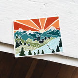 Colorado Durable Sticker | High Quality Bumper Sticker | United States Vinyl Decal | Weatherproof Sticker | Water Bottle Sticker | 4"