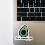 Fat Avocado Weatherproof Sticker | Waterproof | Vinyl Decal | Waterbottle Sticker | Laptop decal | Avocado Lover Gift | Millennial Gift