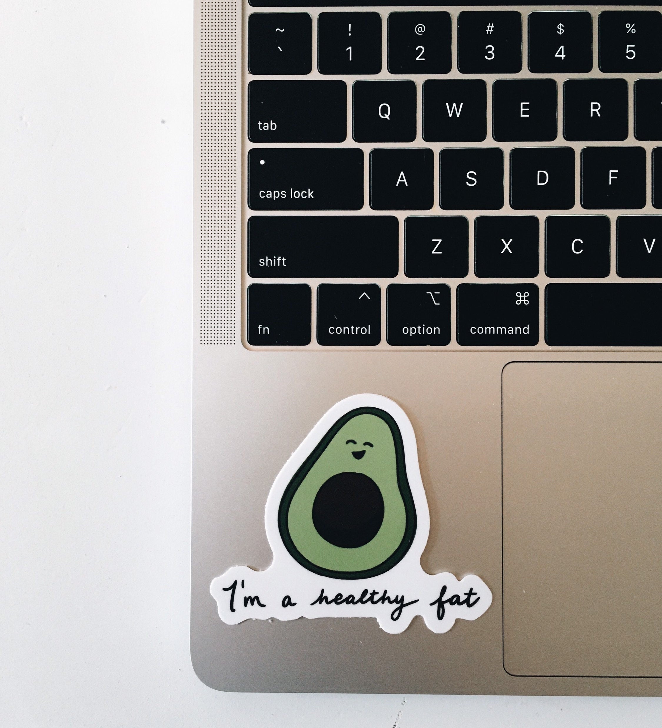 Fat Avocado Weatherproof Sticker | Waterproof | Vinyl Decal | Waterbottle Sticker | Laptop decal | Avocado Lover Gift | Millennial Gift