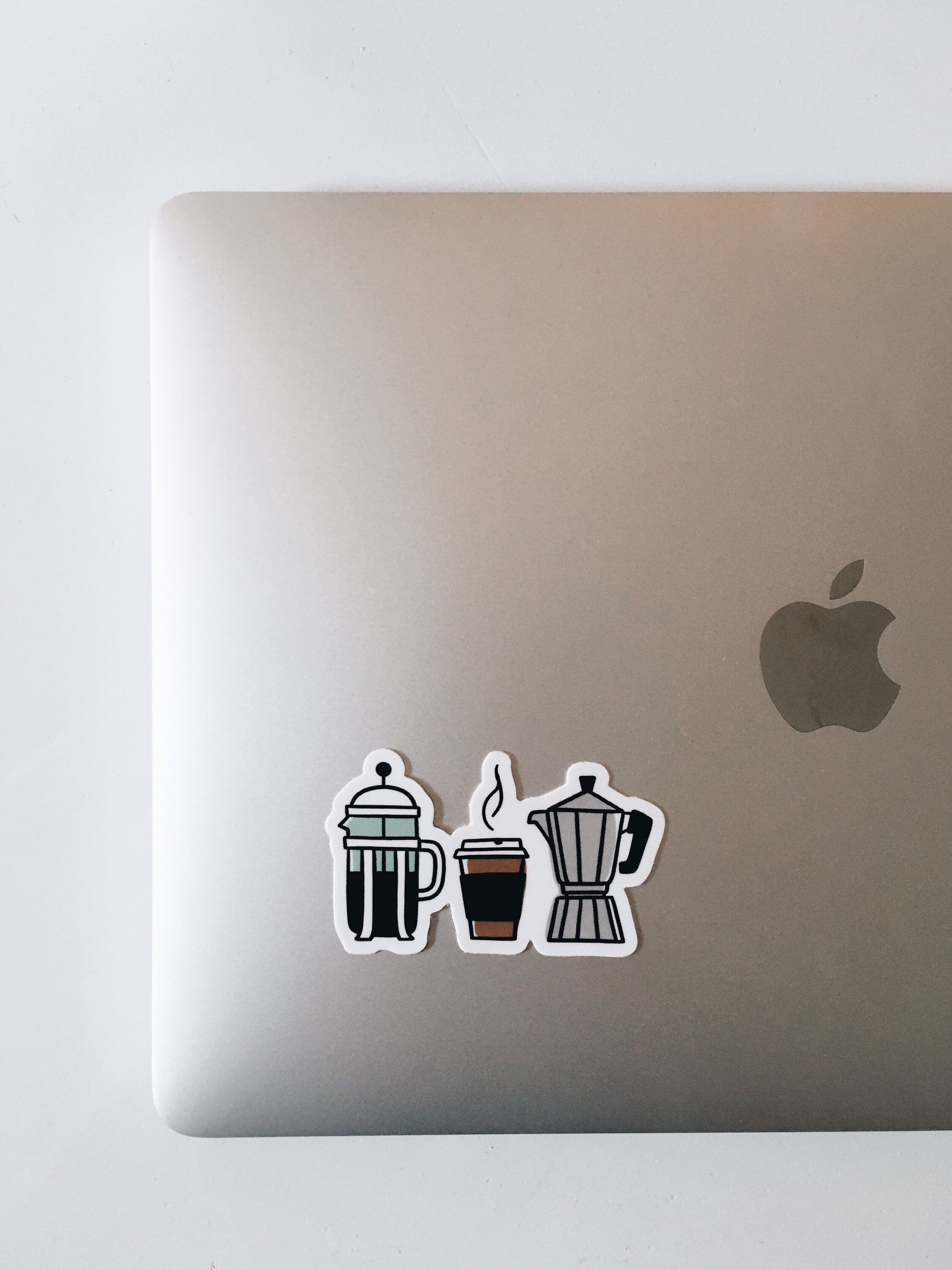 Coffee Weatherproof, Durable Sticker | Vinyl Decal | Waterbottle Sticker | Laptop decal | Coffee Lover Gift | French Press Sticker