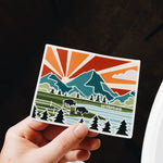 Wyoming Weatherproof, Durable Sticker | Wyoming Outline | Illustrated State Sticker | Vinyl Decal | Outdoor Sticker | Bumper Sticker | 4"
