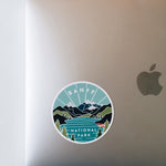 Banff Weatherproof Sticker | Durable, Outdoor Vinyl Decal | Illustrated Banff National Park | Canada | Outdoor Sticker | Outdoorsy Gift