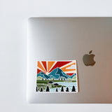 Wyoming Weatherproof, Durable Sticker | Wyoming Outline | Illustrated State Sticker | Vinyl Decal | Outdoor Sticker | Bumper Sticker | 4"