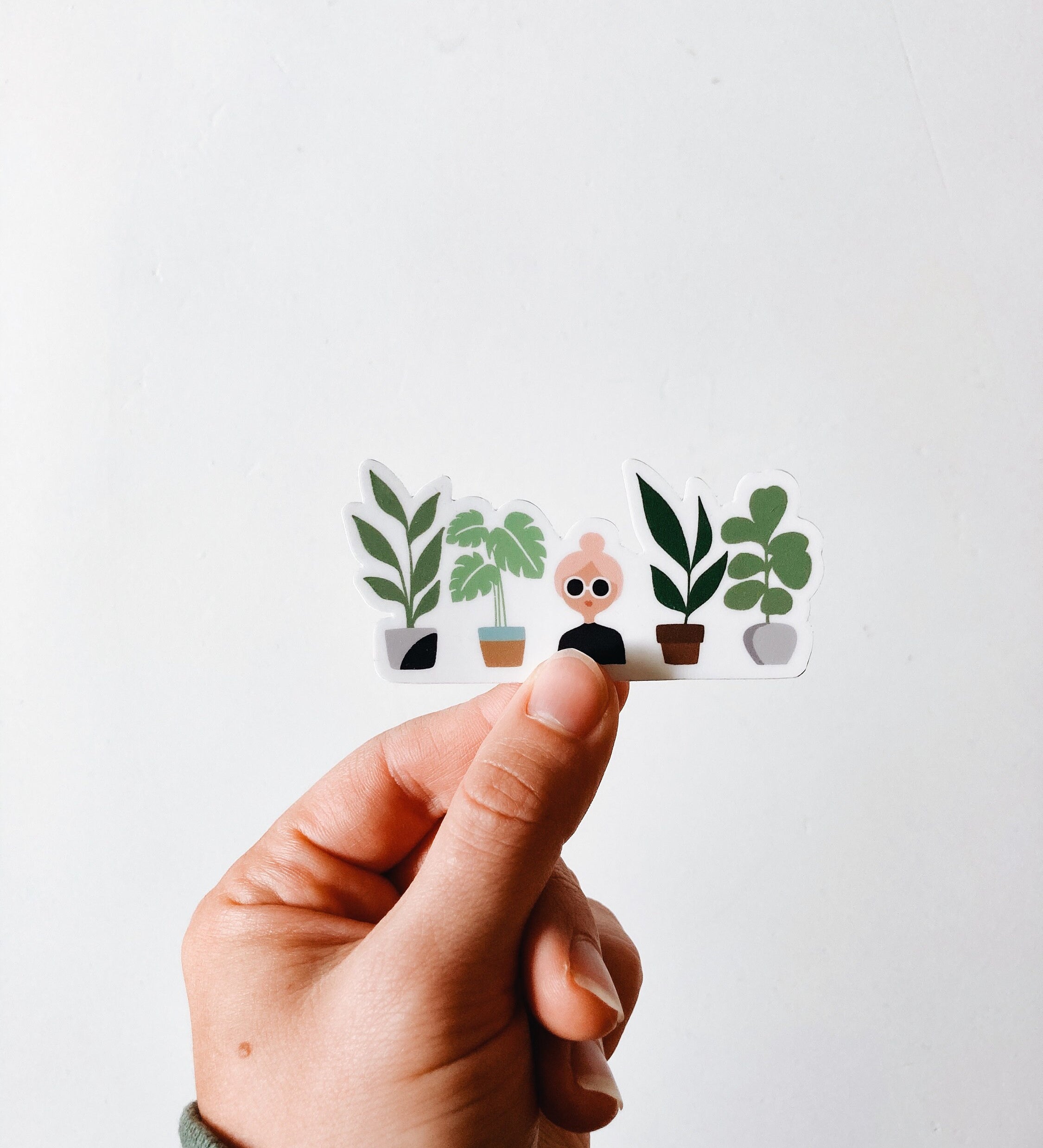 Crazy Plant Lady Weatherproof, Durable Sticker | Waterproof | Plant Lover | Monstera | Vinyl Decal | Water Bottle Sticker | Phone decal