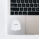 Cute Ghost Transparent Sticker | Waterproof Sticker | Vinyl Decal | Waterbottle Sticker | Laptop decal | Halloween | Spooky Season | Haunted