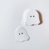 Cute Ghost Transparent Sticker | Waterproof Sticker | Vinyl Decal | Waterbottle Sticker | Laptop decal | Halloween | Spooky Season | Haunted