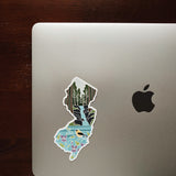 New Jersey Durable Sticker | High Quality Bumper Sticker | United States Vinyl Decal | Weatherproof Sticker | Water Bottle Sticker | 4"