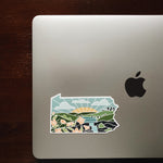 Pennsylvania Durable Sticker | High Quality Bumper Sticker | United States Vinyl Decal | Weatherproof Sticker | Water Bottle Sticker | 4"