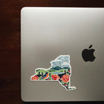 New York Rose Durable Sticker | High Quality Bumper Sticker | United States Vinyl Decal | Weatherproof Sticker | Water Bottle Sticker | 4"