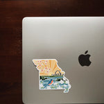Missouri Durable Sticker | High Quality Bumper Sticker | United States Vinyl Decal | Weatherproof Sticker | Water Bottle Sticker | 4"