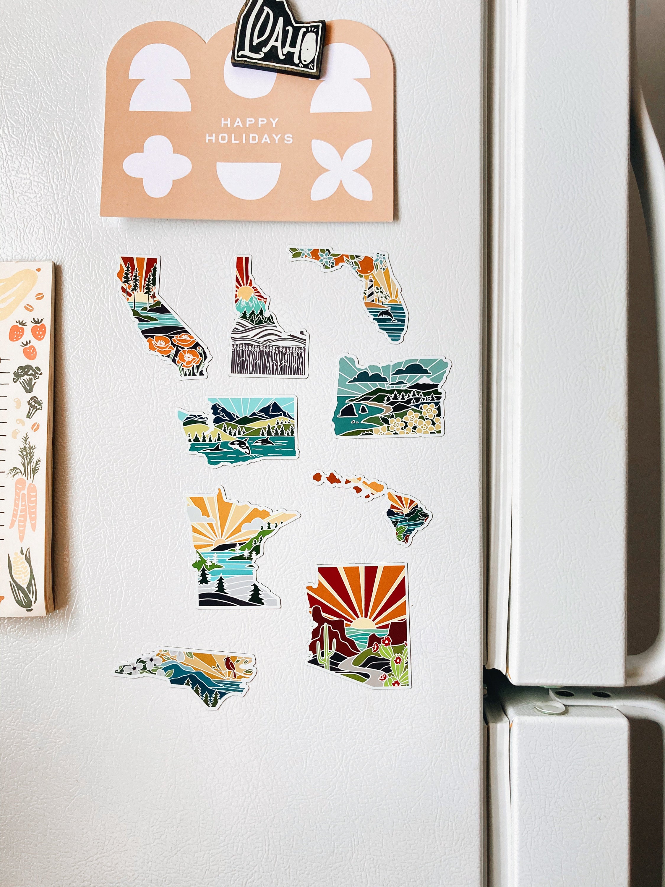 Washington Car Magnet | Weatherproof State Magnet | Outdoorsy Magnet | Washington Gift | Locker Magnet | Fridge Magnet | Decorative Magnet