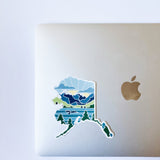 Alaska Durable Sticker | High Quality Bumper Sticker | United States Vinyl Decal | Weatherproof State Sticker | Water Bottle Sticker | 4"
