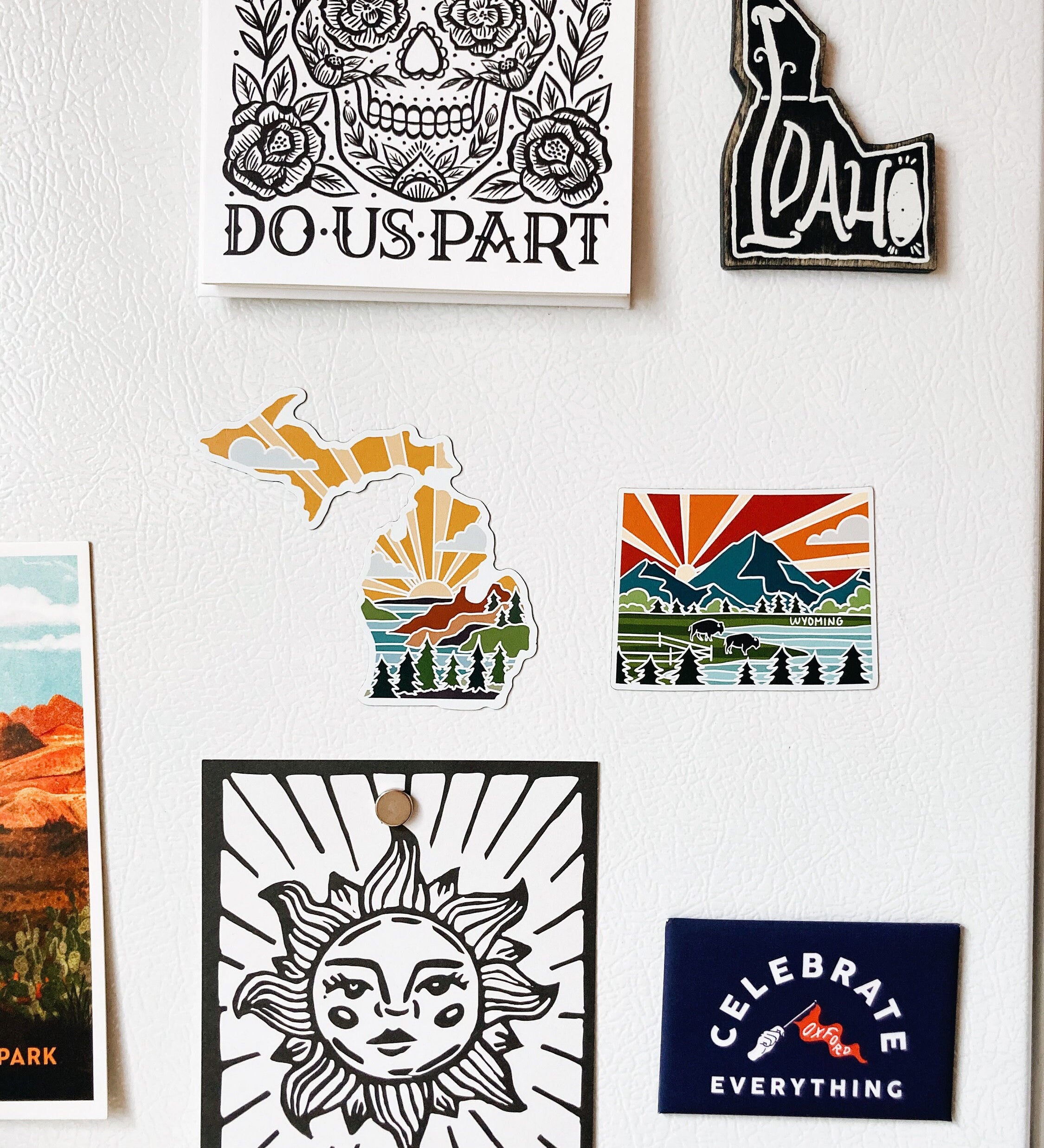 Wyoming Car Magnet | Car Magnet | Outdoorsy Magnet | Locker Magnet | Fridge Magnet | Lightweight Magnet