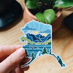 Alaska Car Magnet | Car Magnet | Outdoorsy Magnet | Locker Magnet | Fridge Magnet | Lightweight Magnet