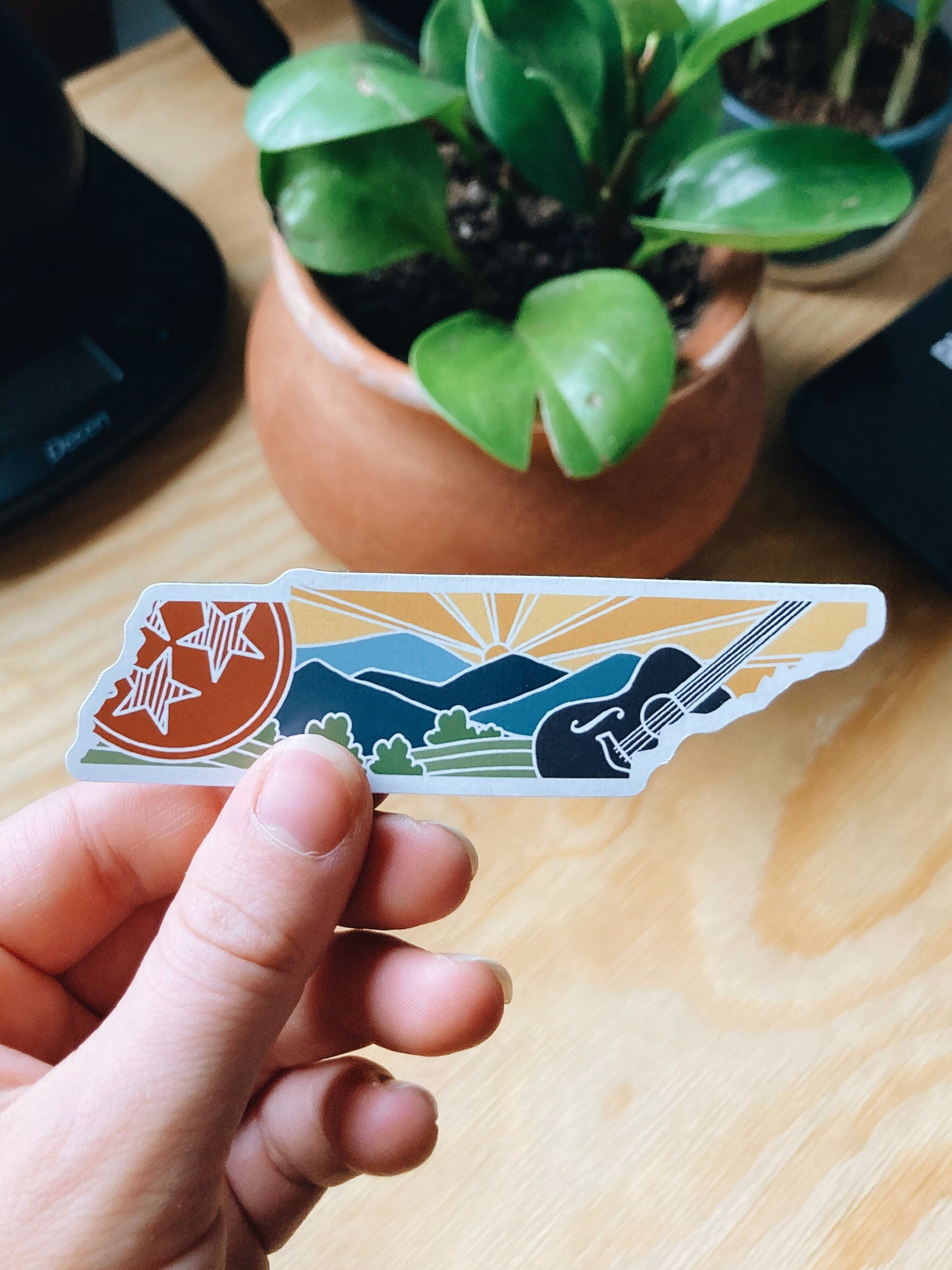 Tennessee Car Magnet | Weatherproof State Magnet | Outdoorsy Magnet | Locker Magnet | Fridge Magnet | Lightweight Magnet