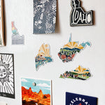 Maine Car Magnet | Car Magnet | Outdoorsy Magnet | Locker Magnet | Fridge Magnet | Lightweight Magnet | 2.37" x 3.3"
