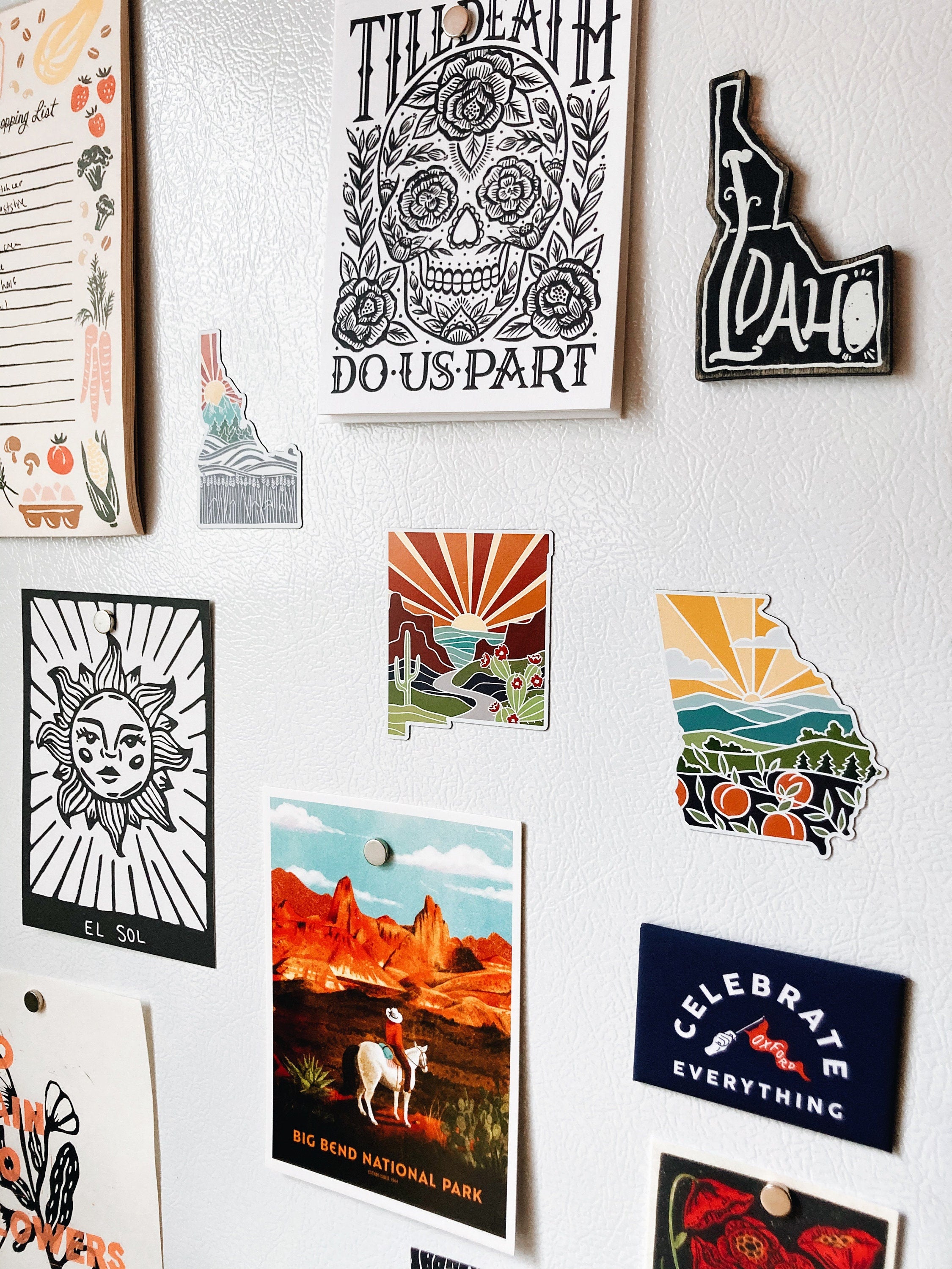 Georgia Car Magnet | Weatherproof State Magnet | Outdoorsy Magnet | Locker Magnet | Fridge Magnet | Lightweight Magnet | 2.8" x 3.12"