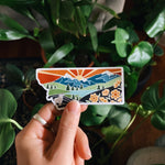Montana Car Magnet | Weatherproof State Magnet | Outdoorsy Magnet | Locker Magnet | Fridge Magnet | Lightweight Magnet | 3.25" x 1.55"