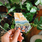 Georgia Car Magnet | Weatherproof State Magnet | Outdoorsy Magnet | Locker Magnet | Fridge Magnet | Lightweight Magnet | 2.8" x 3.12"