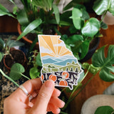 Georgia Car Magnet | Weatherproof State Magnet | Outdoorsy Magnet | Locker Magnet | Fridge Magnet | Lightweight Magnet | 2.8" x 3.12"