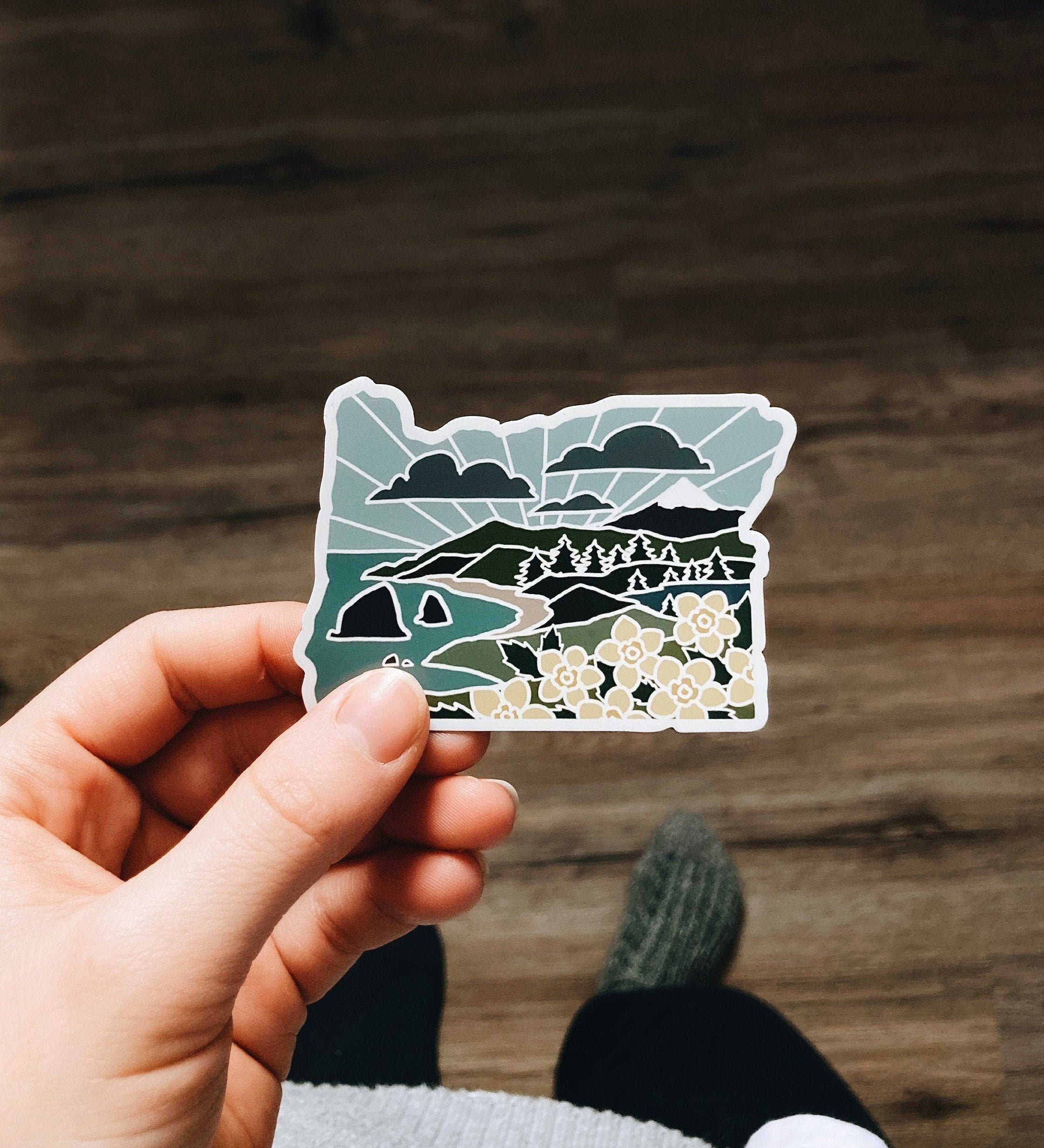 Oregon Car Magnet | Weatherproof State Magnet | Outdoorsy Magnet | Oregon Gift | Locker Magnet | Fridge Magnet | Decorative Magnet