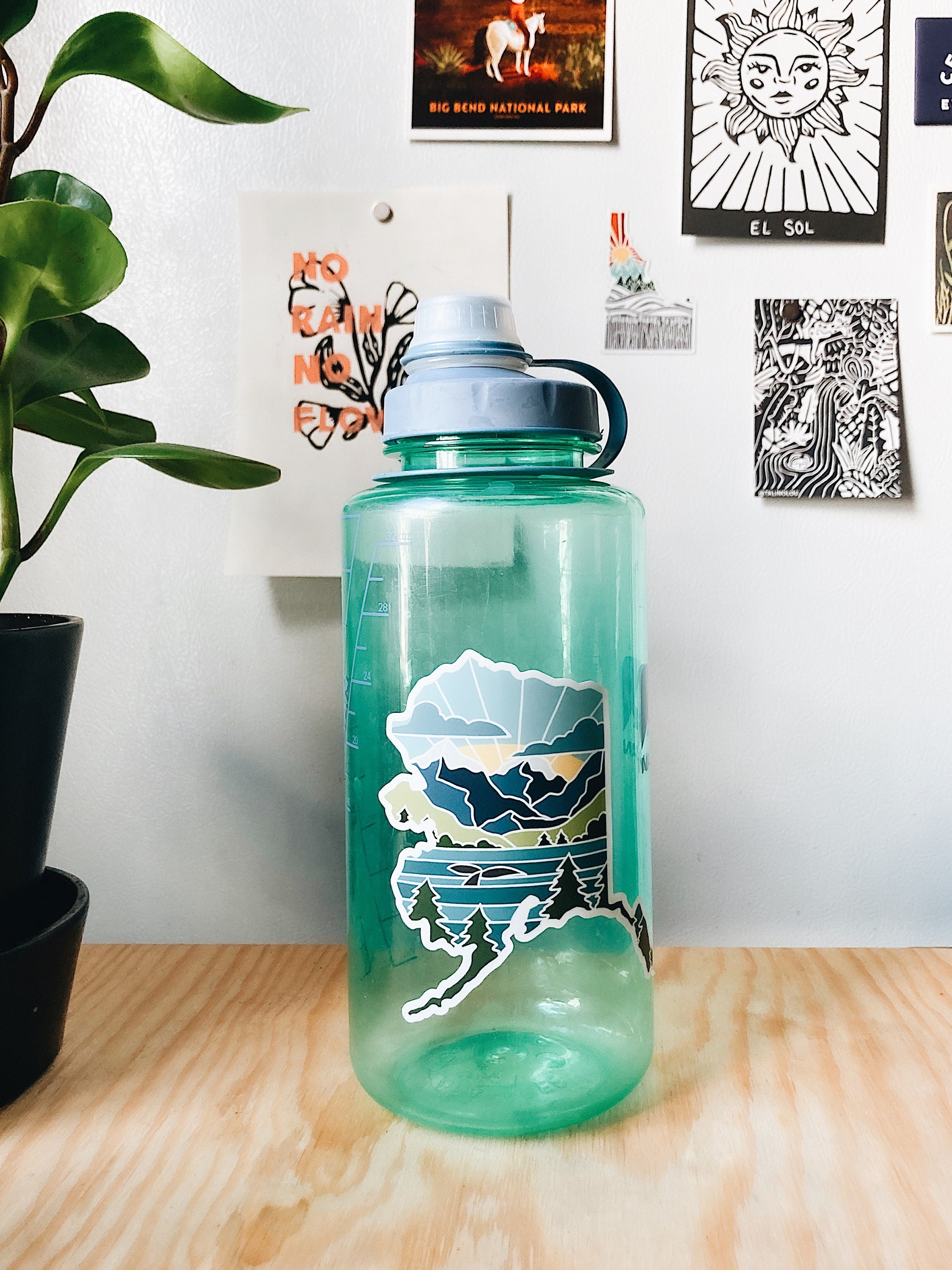 Alaska Durable Sticker | High Quality Bumper Sticker | United States Vinyl Decal | Weatherproof State Sticker | Water Bottle Sticker | 4"
