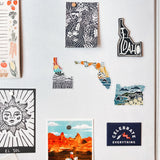 Florida Car Magnet | Weatherproof State Magnet | Outdoorsy Magnet | Florida Gift | Locker Magnet | Fridge Magnet | Florida Artwork