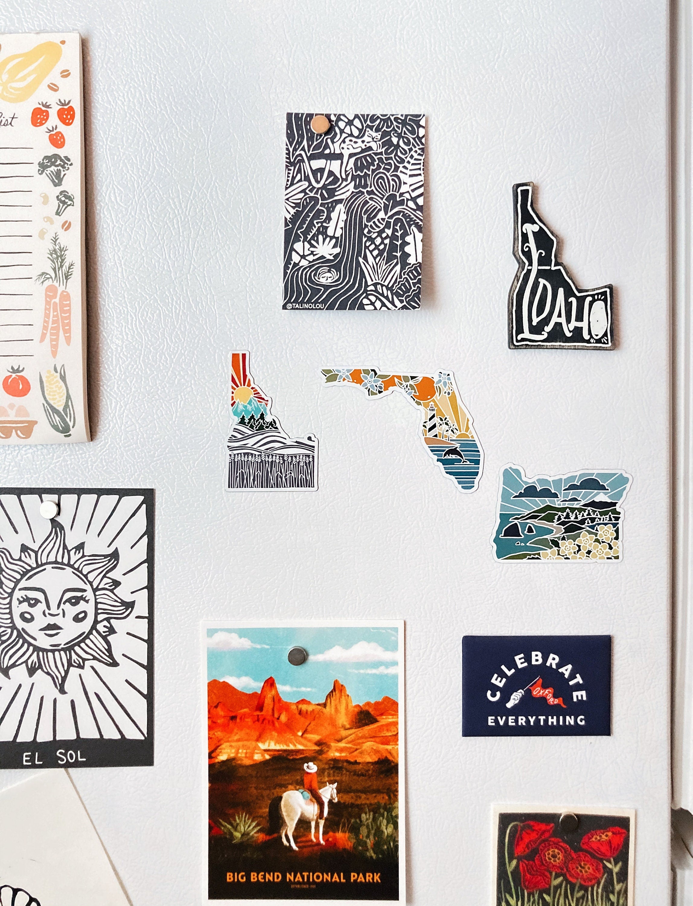 Florida Car Magnet | Weatherproof State Magnet | Outdoorsy Magnet | Florida Gift | Locker Magnet | Fridge Magnet | Florida Artwork