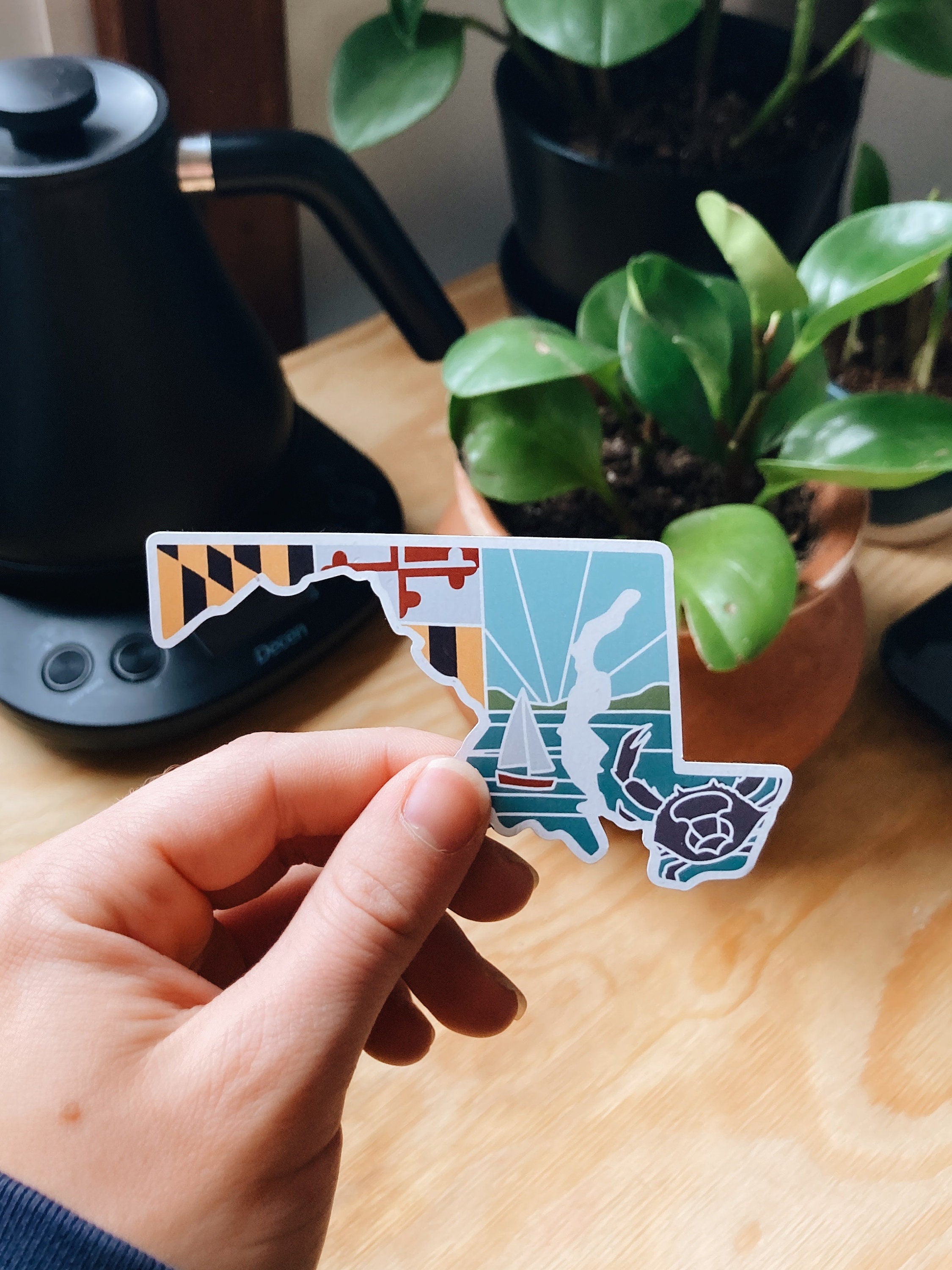 Maryland Car Magnet | Car Magnet | Outdoorsy Magnet | Maryland Gift | Locker Magnet | Fridge Magnet | Lightweight Magnet
