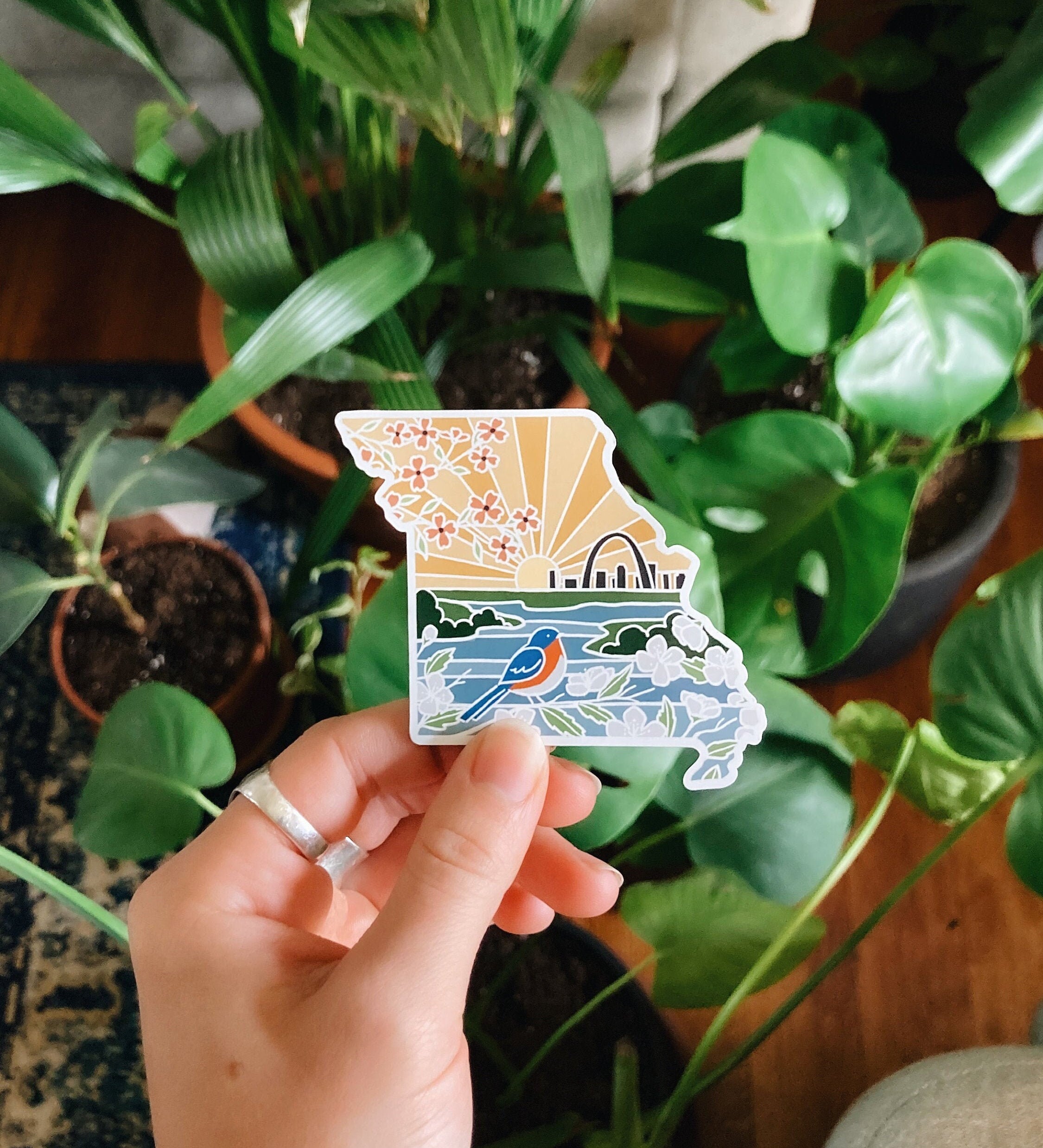Missouri Weatherproof Magnet | State Car Magnet | Outdoorsy Magnet | Locker Magnet | Fridge Magnet | Weatherproof Magnet