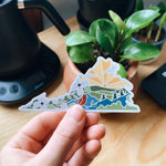 Virginia Car Magnet | Weatherproof State Magnet | Outdoorsy Magnet | Locker Magnet | Fridge Magnet | Lightweight Magnet