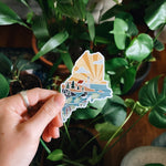 Maine Car Magnet | Car Magnet | Outdoorsy Magnet | Locker Magnet | Fridge Magnet | Lightweight Magnet | 2.37" x 3.3"