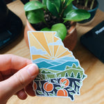 Georgia Car Magnet | Weatherproof State Magnet | Outdoorsy Magnet | Locker Magnet | Fridge Magnet | Lightweight Magnet | 2.8" x 3.12"