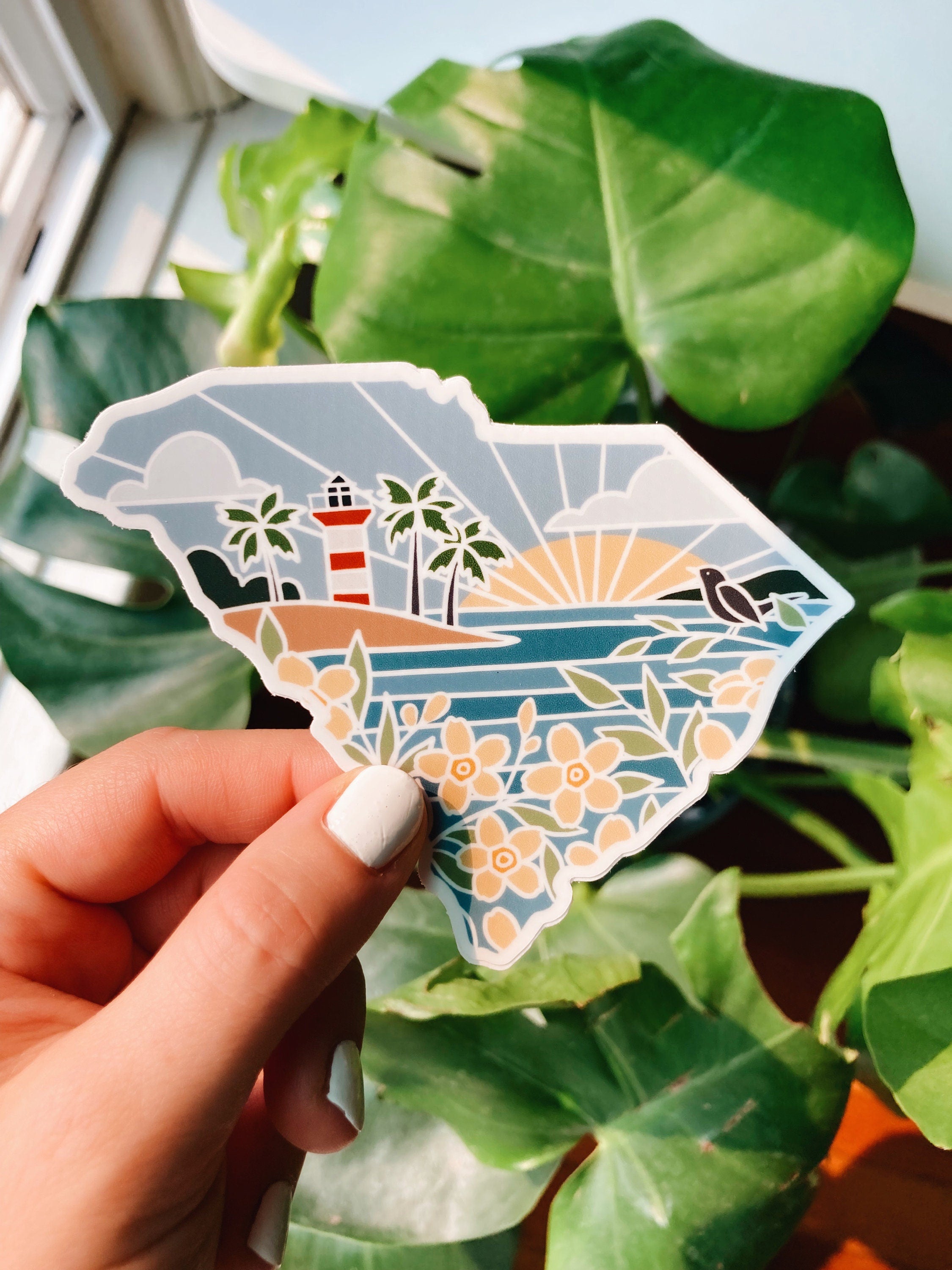 Georgetown Sc Sticker South Carolina Sticker – Summer Stokes Art