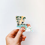 Louisiana Car Magnet | Weatherproof State Magnet | Outdoorsy Magnet | Locker Magnet | Fridge Magnet | Lightweight Magnet | 3"