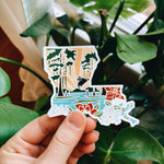 Louisiana Car Magnet | Weatherproof State Magnet | Outdoorsy Magnet | Locker Magnet | Fridge Magnet | Lightweight Magnet | 3"