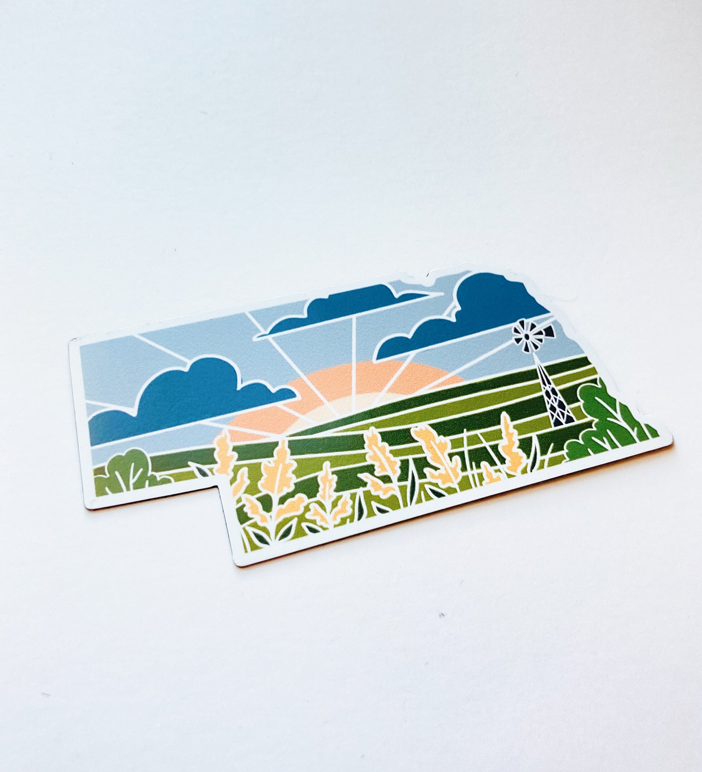 Nebraska Weatherproof Magnet | State Car Magnet | Outdoorsy Magnet | Locker Magnet | Fridge Magnet | Weatherproof Magnet | 3"