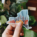 New York Weatherproof Magnet | State Car Magnet | Outdoorsy Magnet | Locker Magnet | Fridge Magnet | Weatherproof Magnet | 3"