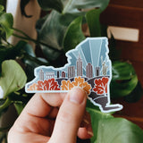 New York Weatherproof Magnet | State Car Magnet | Outdoorsy Magnet | Locker Magnet | Fridge Magnet | Weatherproof Magnet | 3"