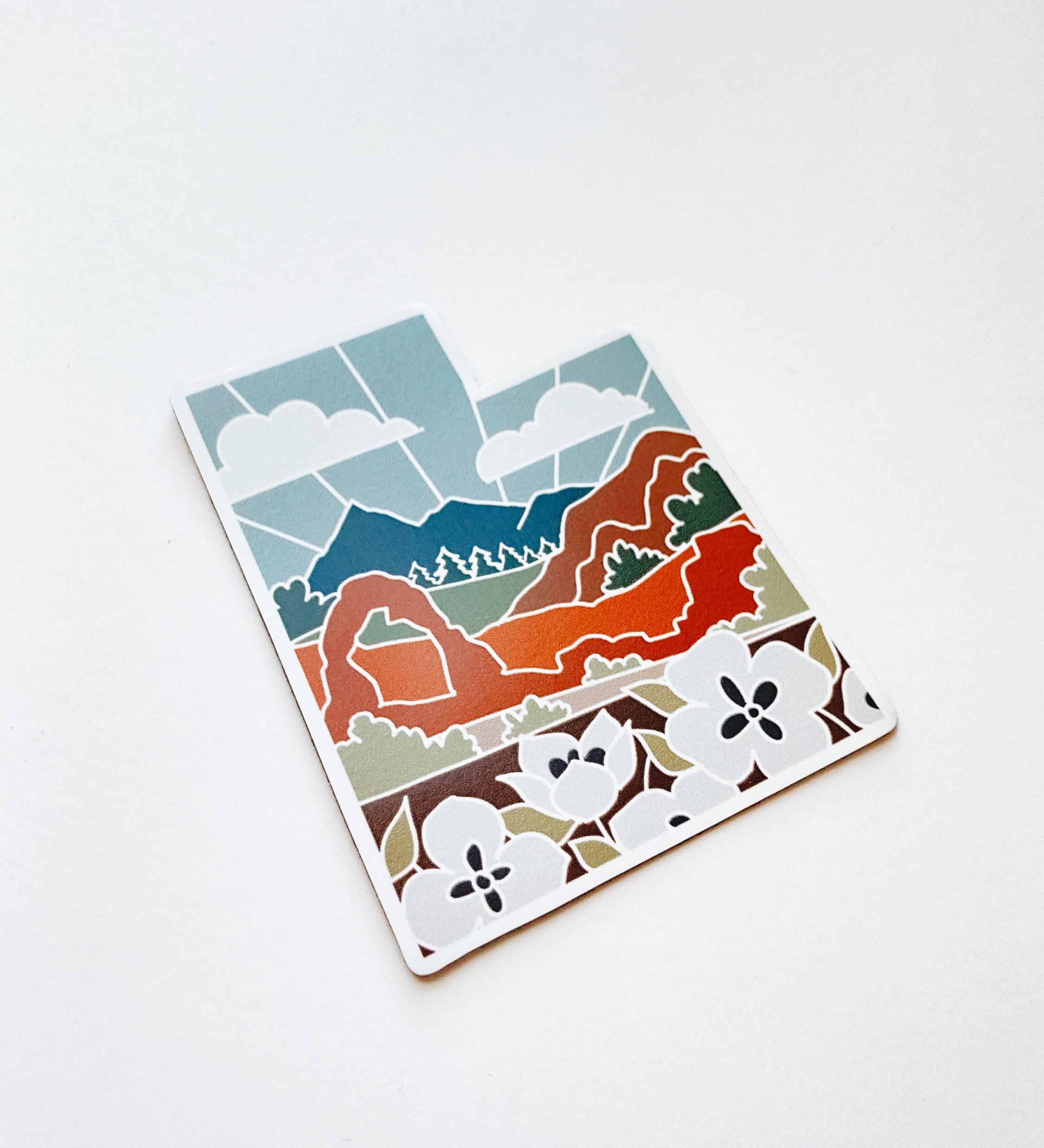 Utah Weatherproof Magnet | State Car Magnet | Outdoorsy Magnet | Locker Magnet | Fridge Magnet | Weatherproof Magnet | 3"