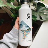 D.C. Weatherproof, Durable Sticker | Waterbottle Sticker | Illustrated United States Sticker | Vinyl Decal | Outdoorsy Bumper Sticker | 4"