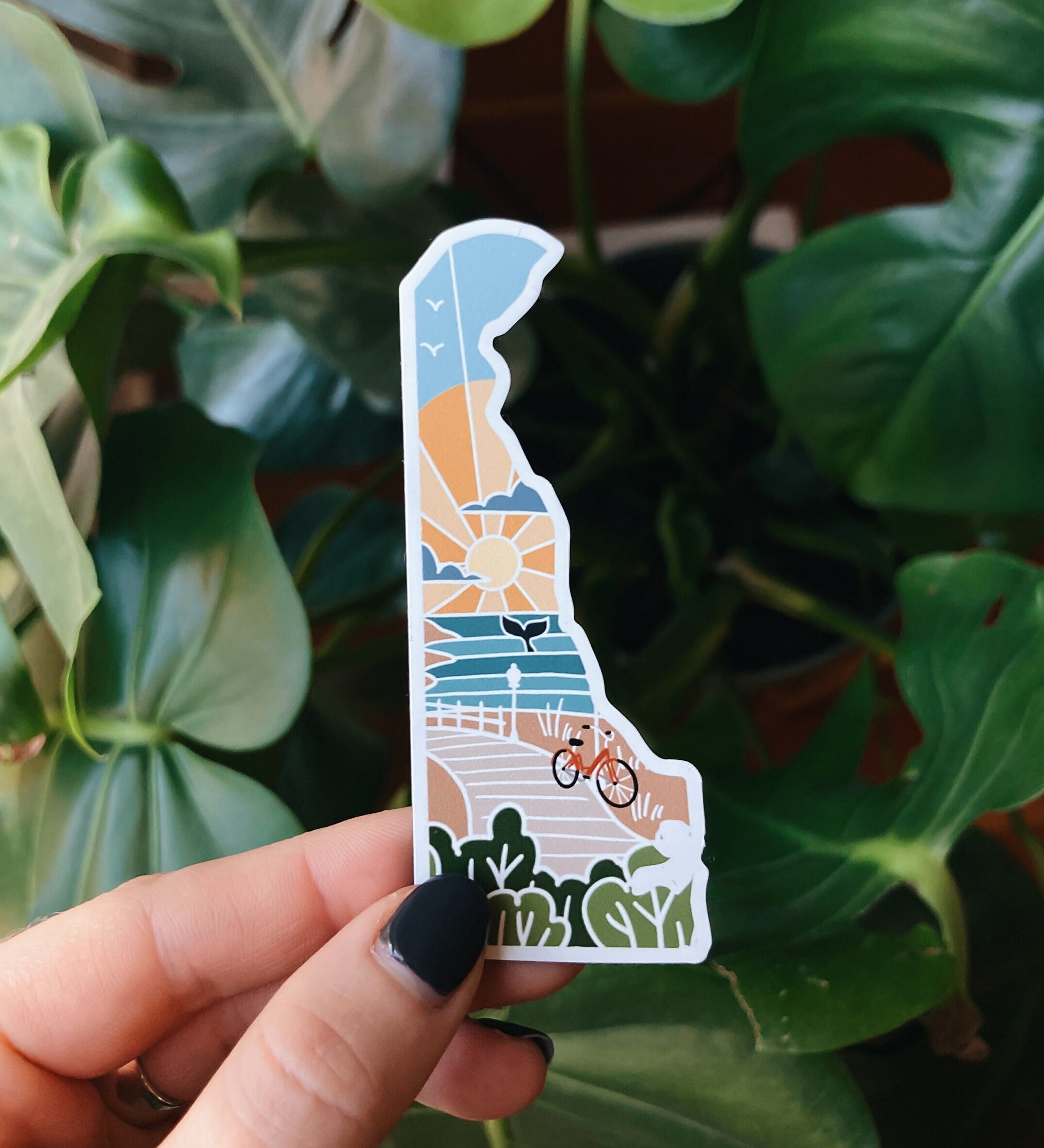 Delaware Weatherproof Magnet | State Car Magnet | Outdoorsy Magnet | Locker Magnet | Fridge Magnet | Weatherproof Magnet | 3"