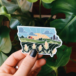Iowa Car Magnet | Weatherproof State Magnet | Outdoorsy Magnet | Locker Magnet | Fridge Magnet | Lightweight Magnet | 3"